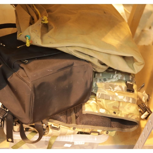 255 - Box of military type panier jackets etc. This lot is not available for in-house P&P.