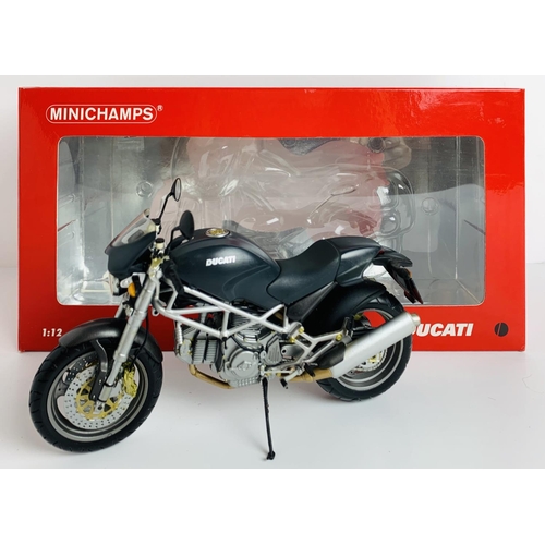Minichamps 1:12 Scale 'Ducati Monster' Motorcycle - Boxed. P&P