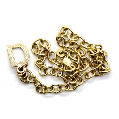 1151 - 9ct gold bracelet, L: 19 cm, 2.2g. P&P Group 1 (£14+VAT for the first lot and £1+VAT for subsequent ... 