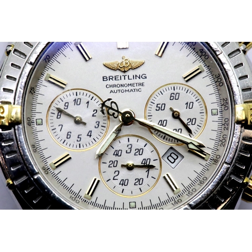 1150 - Breitling gents B35312 Shadow Flyback chronometer wristwatch on stainless steel strap. P&P Group 1 (... 