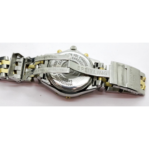 1150 - Breitling gents B35312 Shadow Flyback chronometer wristwatch on stainless steel strap. P&P Group 1 (... 