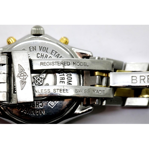 1150 - Breitling gents B35312 Shadow Flyback chronometer wristwatch on stainless steel strap. P&P Group 1 (... 