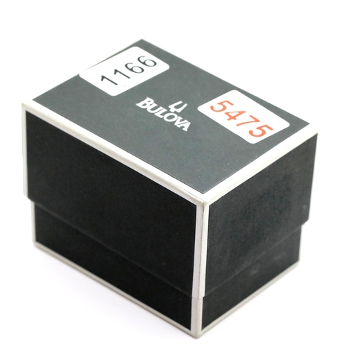 1166 - Brand new in box Gents Bulova stainless steel watch with visible movement. P&P Group 1 (£14+VAT for ... 