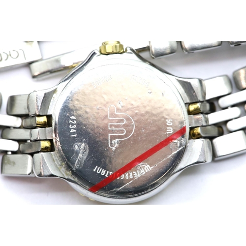 1171 - Ladies Maurice Lacroix two tone dress watch with mother of pearl and stainless steel and gold bracel... 