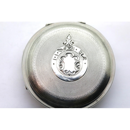 1160G - Hallmarked silver key wind pocket watch, London assay. P&P Group 1 (£14+VAT for the first lot and £1... 