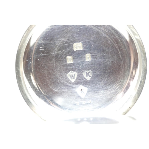1160G - Hallmarked silver key wind pocket watch, London assay. P&P Group 1 (£14+VAT for the first lot and £1... 