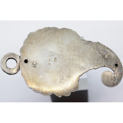 1160M - Victorian hallmarked silver Masonic jewel, named to Provincial Grand Junior Warden, East Lancs 1883.... 