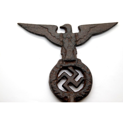 3129 - German WWII type eagle flagpole finial, L: 19 cm. P&P Group 1 (£14+VAT for the first lot and £1+VAT ... 