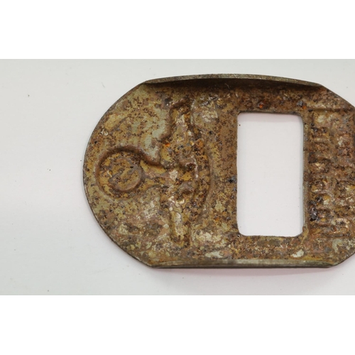 3152 - German WWII type pressed metal bottle opener. P&P Group 1 (£14+VAT for the first lot and £1+VAT for ... 