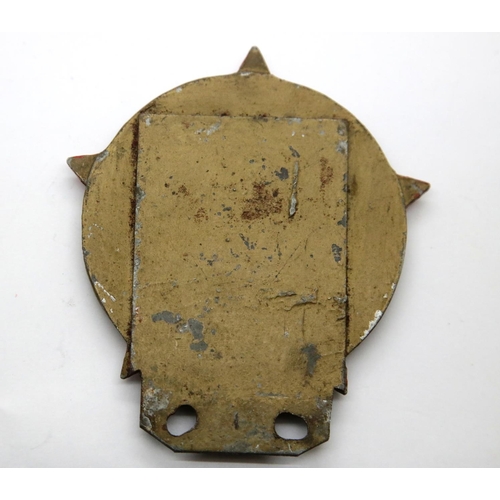 3114 - German WWII type vehicle badge, D: 8 cm. P&P Group 1 (£14+VAT for the first lot and £1+VAT for subse... 