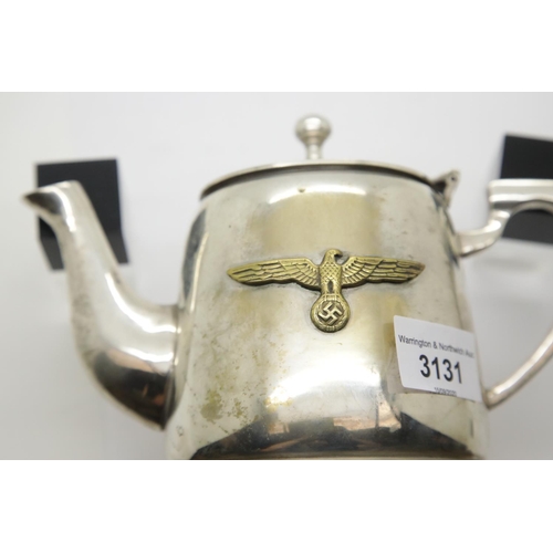 3131 - German WWII Kriegsmarine Officers Mess Coffee Pot. P&P Group 2 (£18+VAT for the first lot and £3+VAT... 