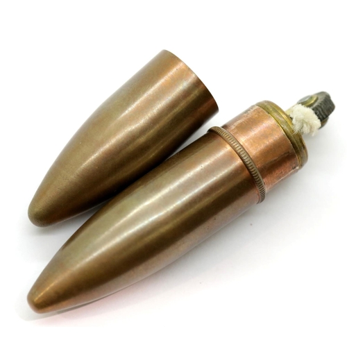 3139 - WWII type trench art lighter made from bullet heads. P&P Group 1 (£14+VAT for the first lot and £1+V... 