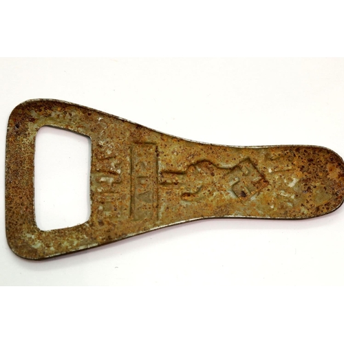 3145 - German WWII type pressed metal bottle opener. P&P Group 1 (£14+VAT for the first lot and £1+VAT for ... 