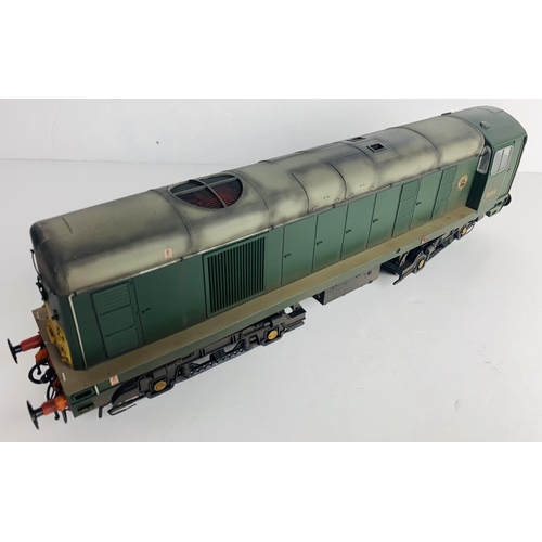 2022 - Heljan O Gauge 2000 Class 20 BR Green Small Yellow Ends - Appears Un Run - Pro Weathered - Detail Pa... 