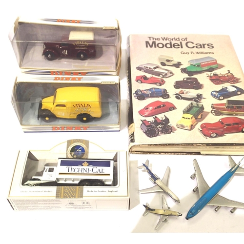 2306 - Dinky DY8 Commer Van Vitalin, Dinky DY4 Ford van Vitalin plus, Lledo van, aircraft x3 and World of M... 