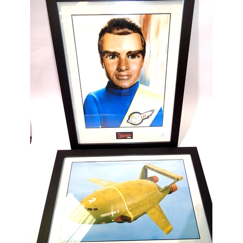 2309 - Pair of framed Thunderbird related prints; Thunderbirds 2 and Tracey, P&P Group 2 (£18+VAT for the f... 