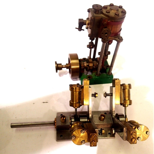 2324 - V4 oscillating steam engines, small vertical, steam engine and small selection of steam related part... 