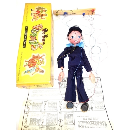 2305 - Pelham Puppet sailor, complete with instructions and box. P&P Group 1 (£14+VAT for the first lot and... 