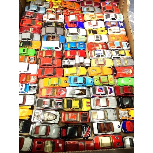 2311 - Approximately 90 Matchbox 1:75 Hot Wheels type vehicles, play worn and suitable for refurbishment. P... 