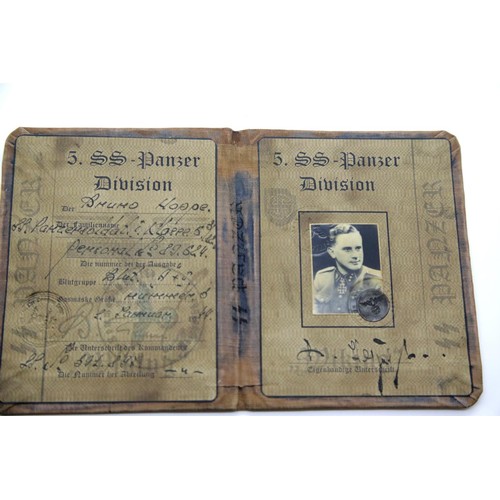 3045 - German SS type canvas bound identity book 'Wiking'. P&P Group 1 (£14+VAT for the first lot and £1+VA... 