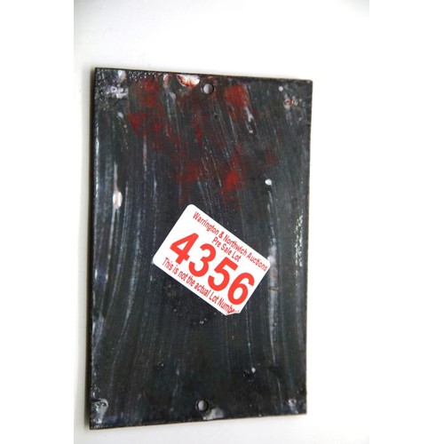 3113 - German Third Reich enamelled metal plaque, 12 x 8 cm. P&P Group 1 (£14+VAT for the first lot and £1+... 