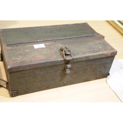 3167 - Case of twelve Bren gun magazines. Not available for in-house P&P.