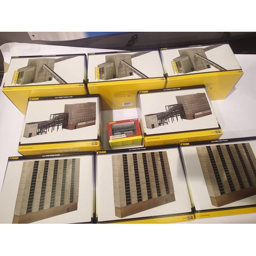 2303 - Graham Farish N gauge buildings including low relief turbine hall x2, coal distribution building x3,... 