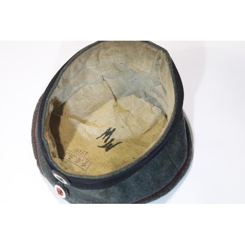 3183 - German Imperial WWI type side feldmutze soft trench cap. P&P Group 1 (£14+VAT for the first lot and ... 