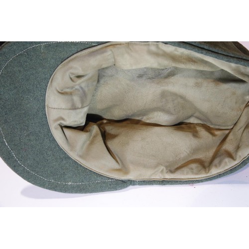 3204 - German WWII type forage cap with SS skull head. P&P Group 1 (£14+VAT for the first lot and £1+VAT fo... 