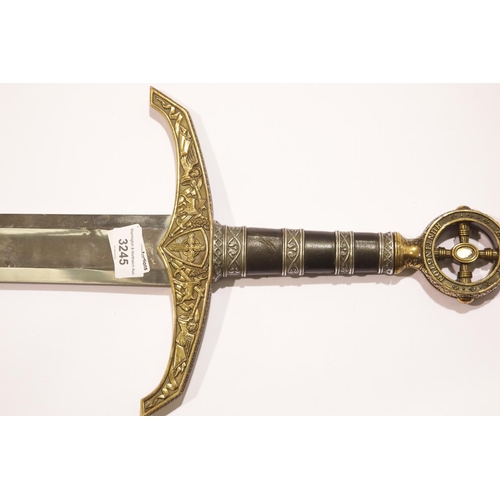 3245 - Earl of Huntington Robin of Locksley re-enactment broadsword, blade L: 95 cm. Not available for in-h... 