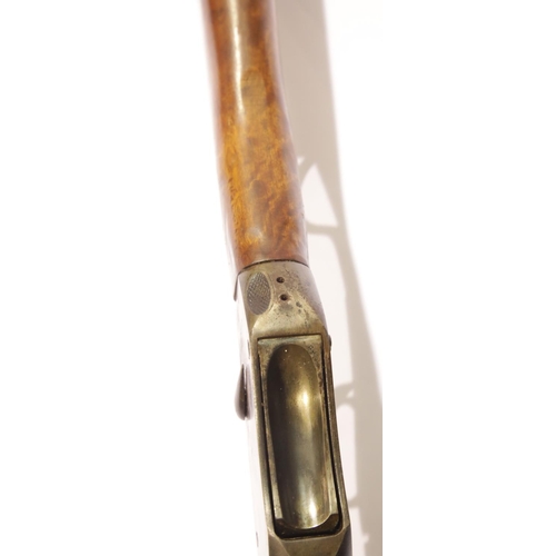 3214 - 19th century Mauser breech loading rifle, having several proof marks to the barrel, later replaced s... 