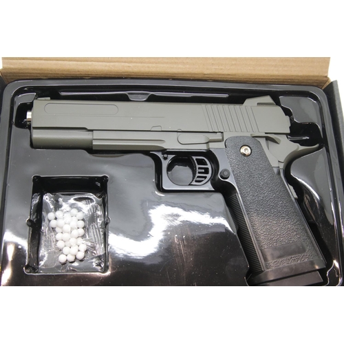 3227 - WTL boxed airsoft pistol model V19. P&P Group 2 (£18+VAT for the first lot and £3+VAT for subsequent... 