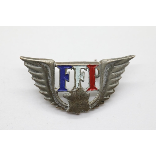 3328 - French Post War type Resistance Pin. Awarded to members of the resistance after the war. This one nu... 