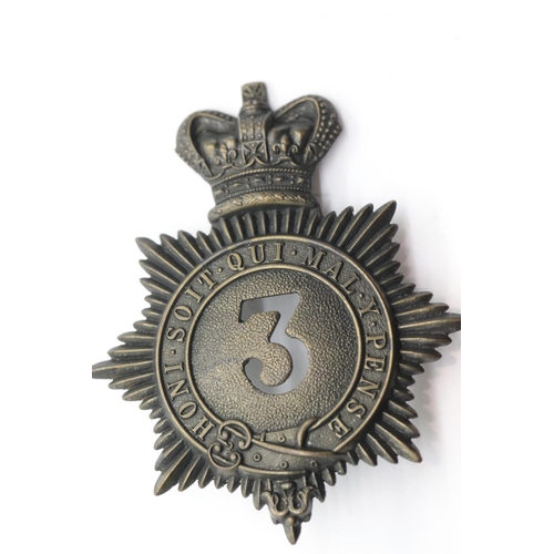 3347 - British Victorian type Glengarry badge for 2nd Buffs Kent Regiment. P&P Group 1 (£14+VAT for the fir... 