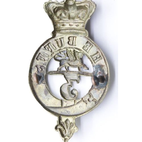 3382 - British Glengarry badge for 3rd Buffs East Kent Regiment. P&P Group 1 (£14+VAT for the first lot and... 