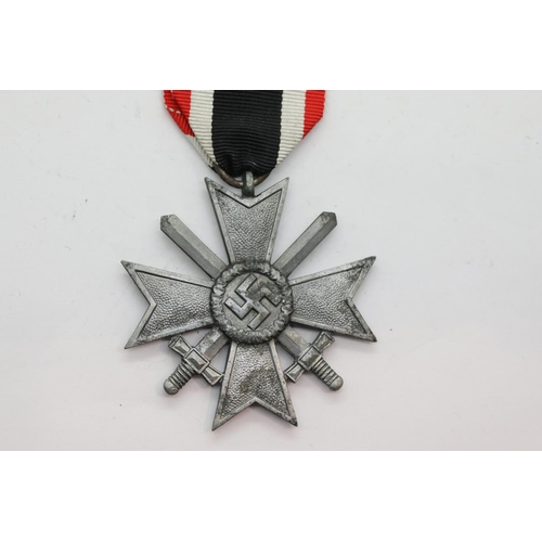 3449 - German WWII type War Merit Cross 2nd class with ribbon. P&P Group 1 (£14+VAT for the first lot and £... 