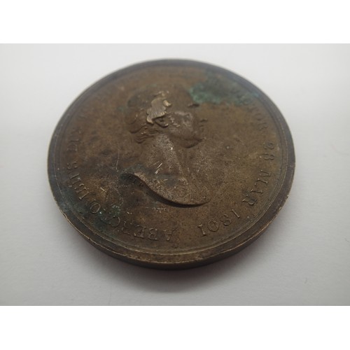 3526 - Highland Society medallion for the Egypt Campaign against Napoleon 1801. P&P Group 1 (£14+VAT for th... 