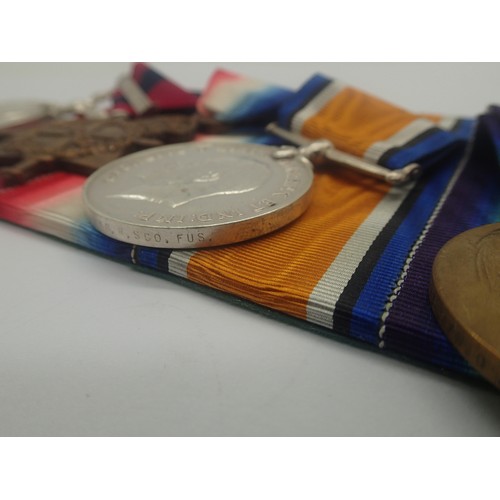 3535 - British WWI DCM medal group, comprising the BWM, Victory medal and 1914-15 star, with the Distinguis... 