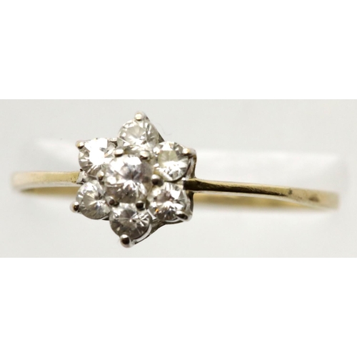 1038 - 9ct gold dress ring, size V, 1.0g. P&P Group 1 (£14+VAT for the first lot and £1+VAT for subsequent ... 