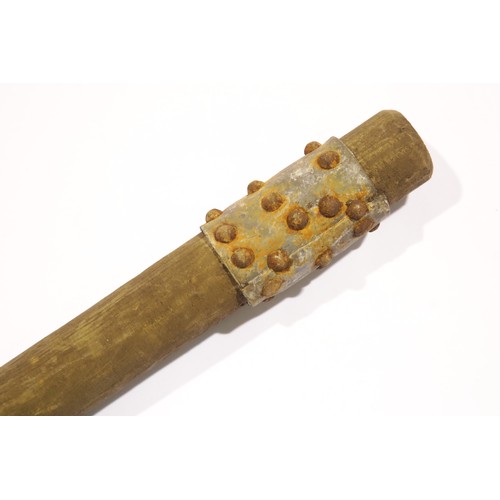 3263 - German WWI type trench mace, L: 44 cm. P&P Group 2 (£18+VAT for the first lot and £3+VAT for subsequ... 