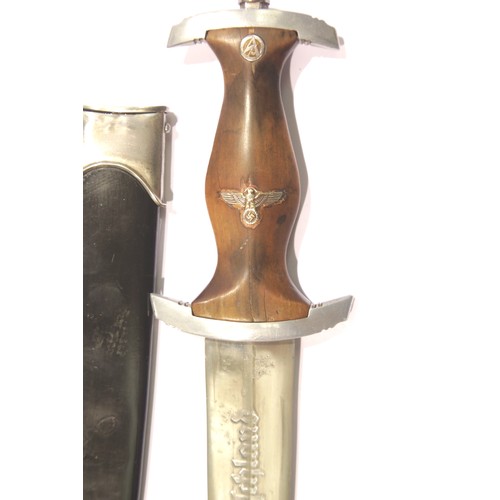 3266 - German Third Reich type SA dagger, blade marked Allesfur Deutschland and Paul Slinen, Solingen in in... 