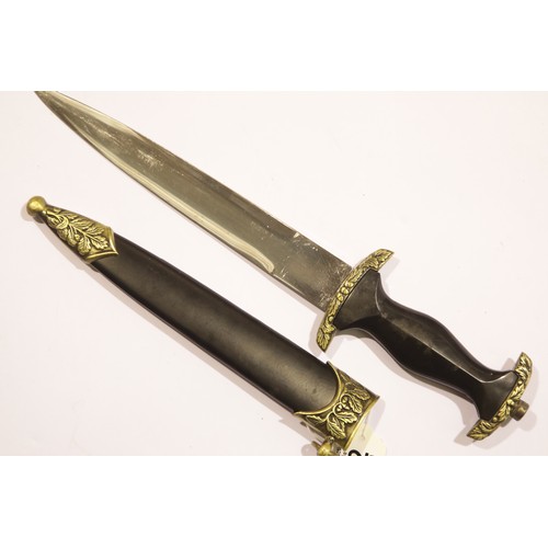 3269 - German Third Reich type SA dagger, blade marked stainless steel, blade L: 21 cm. P&P Group 2 (£18+VA... 