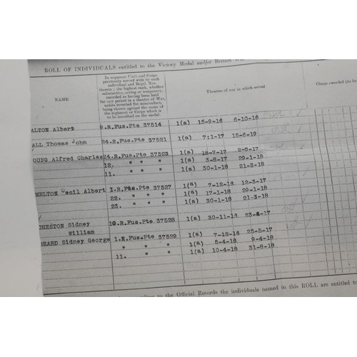 3525 - British WWI pair to GS-37514 Pte A Walton R FUS. P&P Group 1 (£14+VAT for the first lot and £1+VAT f... 