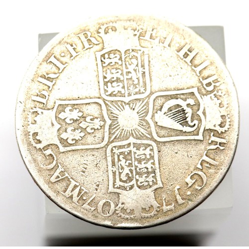 1272 - 1707 - Silver Half Crown of Queen Anne - Edinburgh mint - rare issue. P&P Group 1 (£14+VAT for the f... 