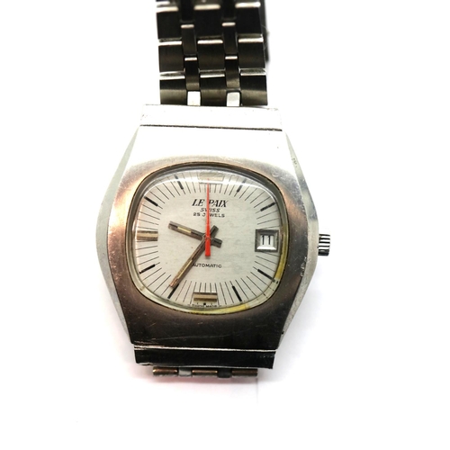 1054 - Vintage LE Paix gents 25 jewel automatic wristwatch. P&P Group 1 (£14+VAT for the first lot and £1+V... 