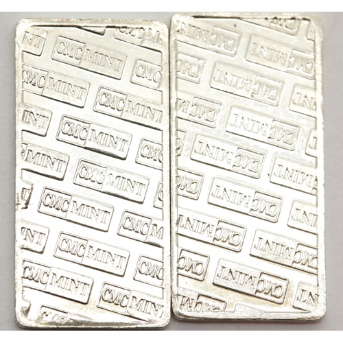 1269 - Two American 5g pure silver bars. P&P Group 1 (£14+VAT for the first lot and £1+VAT for subsequent l... 