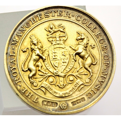 1290A - Sterling silver medal from the Royal Manchester College of Music, fully hallmarked. P&P Group 1 (£14... 