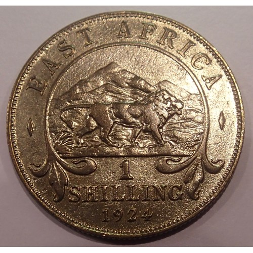 1244 - 1924 - Silver East Africa Shilling of King George V. P&P Group 1 (£14+VAT for the first lot and £1+V... 