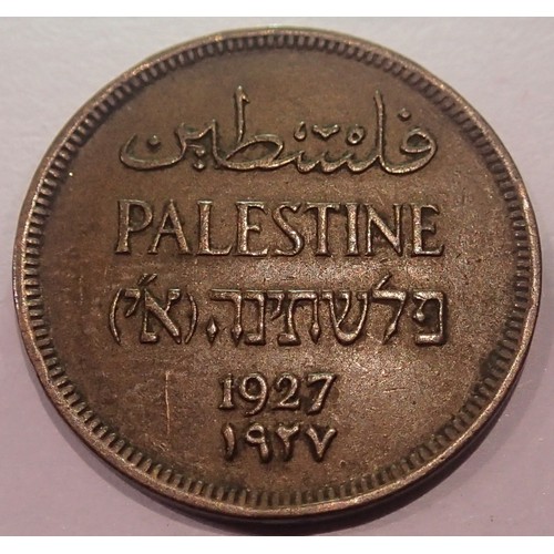 1249 - 1927 - One Mil - Palestine. P&P Group 1 (£14+VAT for the first lot and £1+VAT for subsequent lots)