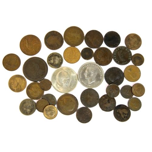 1189 - Mixed UK coins including Georgian. P&P Group 1 (£14+VAT for the first lot and £1+VAT for subsequent ... 